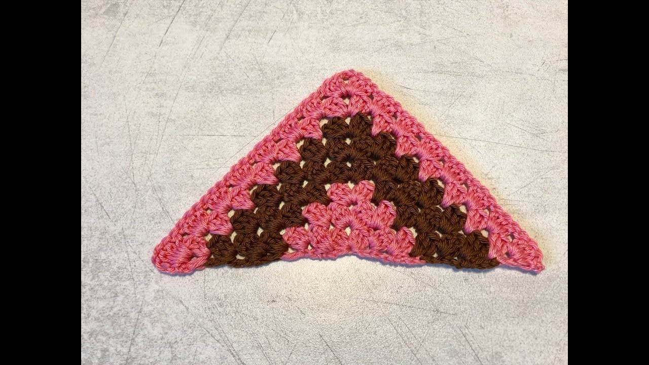 Tuto granny triangle au crochet