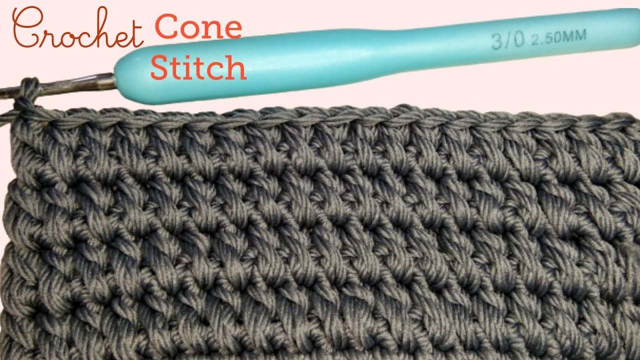Motif Rajutan Terbaru "New Motif Cone stitch"