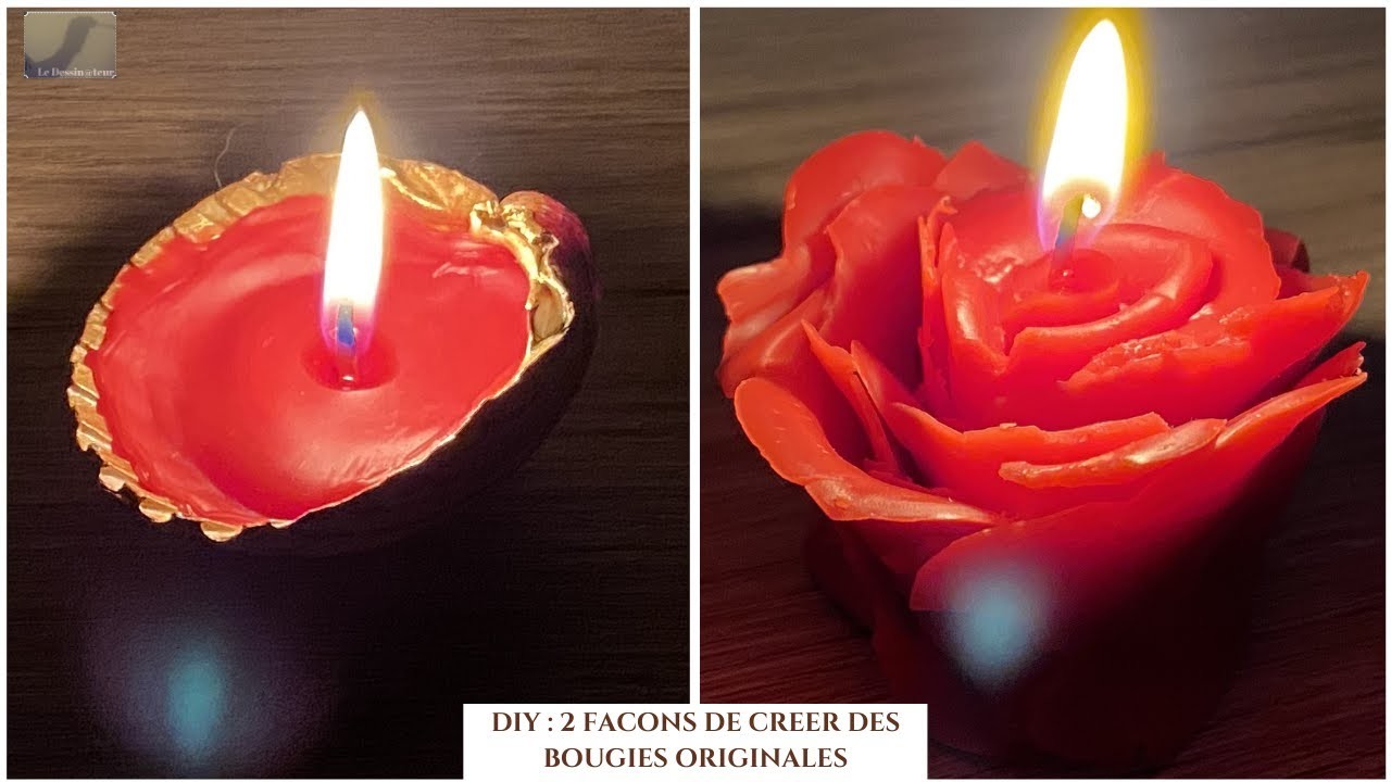 DIY : 2 FACONS DE CREER DES BOUGIES ORIGINALES