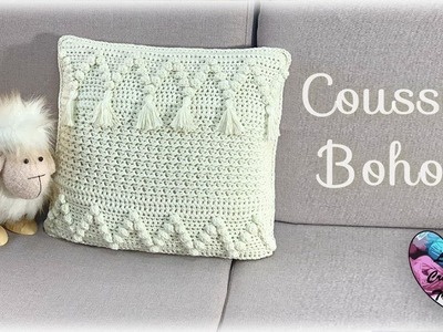Coussin "BOHO" Crochet Bohème "Lidia Crochet Tricot" Tutoriel Facile