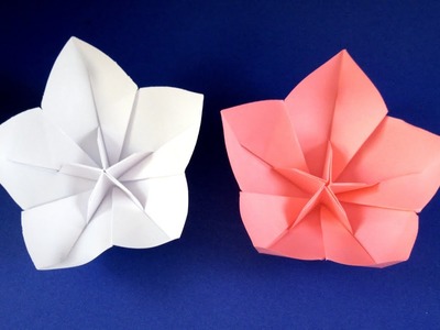 Цветы из бумаги своими руками - Оригами САКУРА