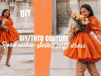 DIY. TUTO COUTURE :  Robe  bouffante .Selkie  inspired Puff sleeve dress