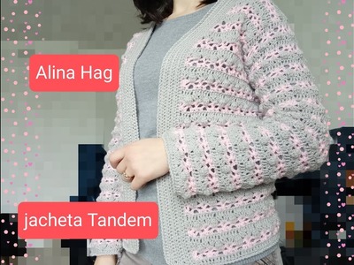 Jacheta TANDEM. beautiful jacket. gilet au crochet