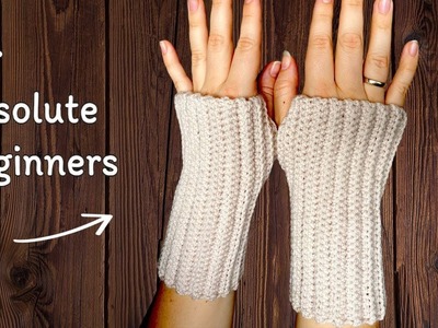 SO EASY! Cute Crochet Fingerless Gloves