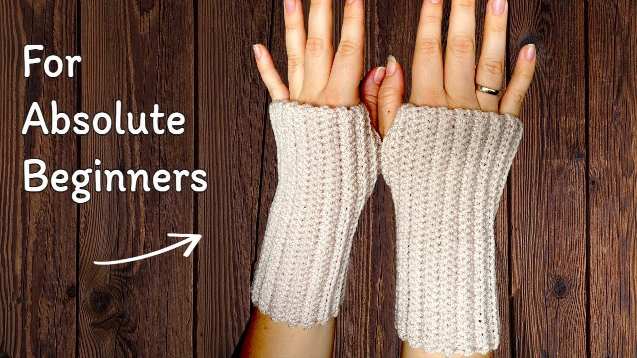 SO EASY! Cute Crochet Fingerless Gloves
