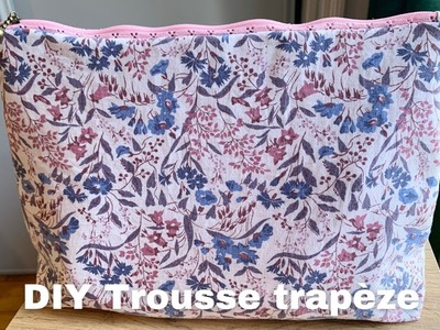 Couture facile.débutant- coudre une Trousse trapèze - sewing tutorial.pouch