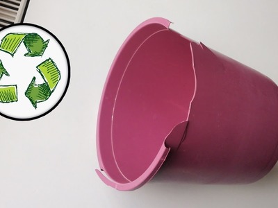 KIRIK PLASTİK KOVADAN BAKIN NE YAPTIM RECYCLE DIY переработка отходов