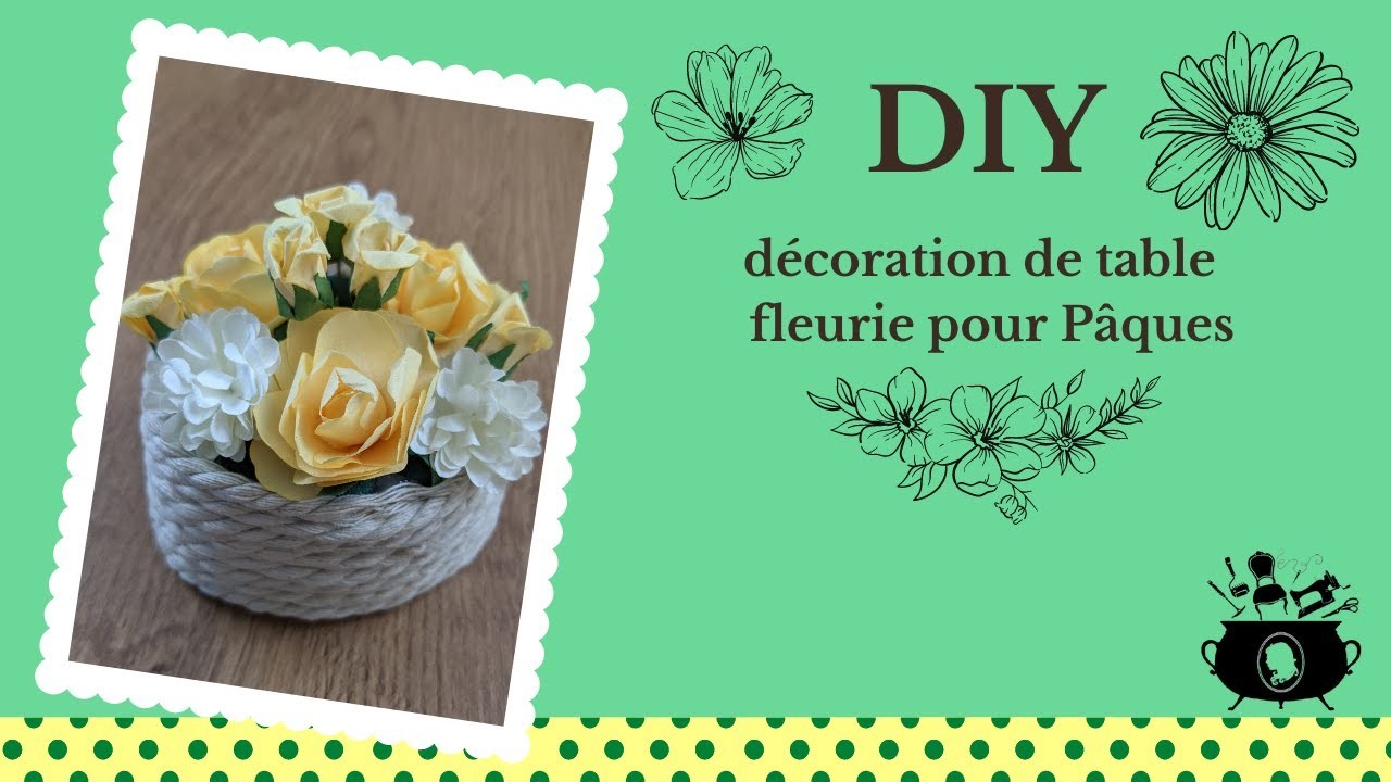 DIY- Centre de table fleuri pour Pâques