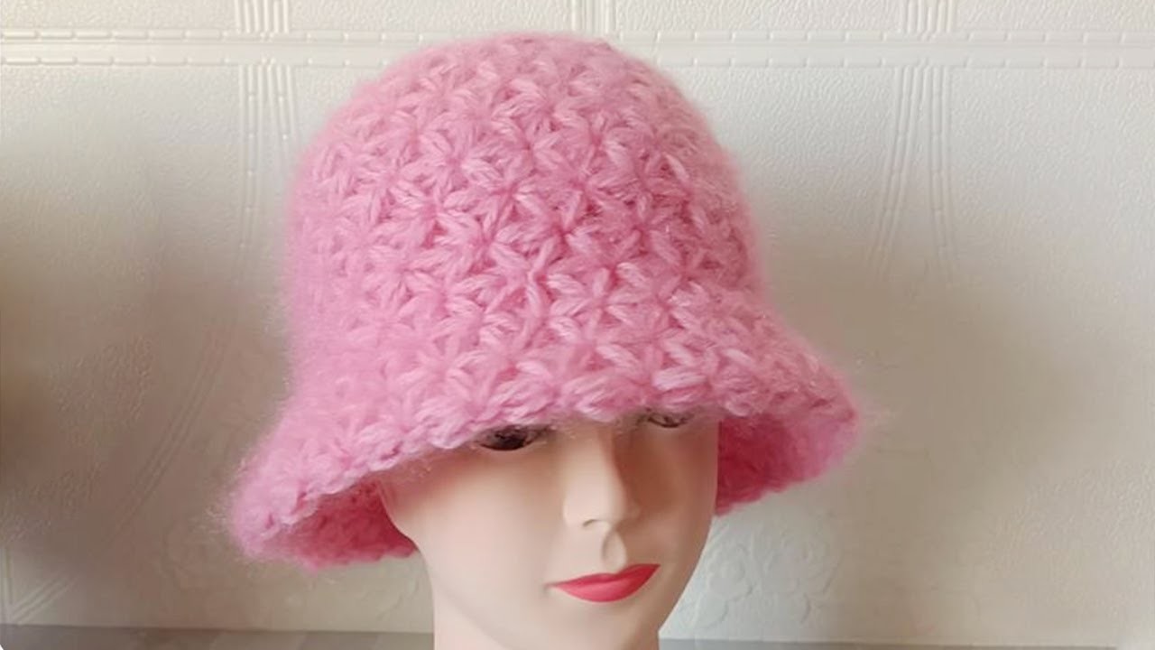 帽檐、帽边第三款钩针教程，赶快学起来吧，漂亮时尚蒲公英帽子 ★ Bucket Hat Brim Crochet