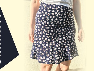 Tuto Couture : La petite jupe bleue. the little blue skirt. Couture débutante