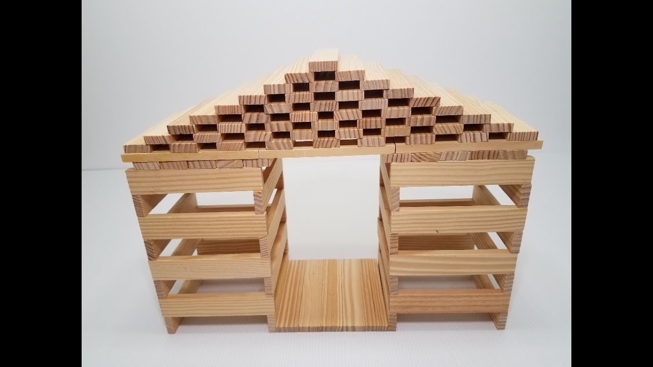 Comment construire une maison en kapla 3D ? - construction kapla facile - easy tuto kapla