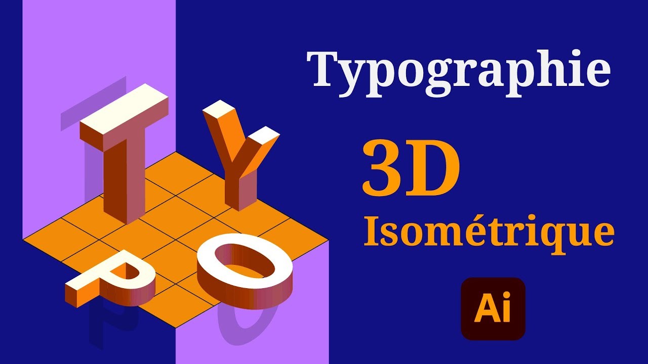 Comment faire des lettrages en 3D isométrique dans Illustrator