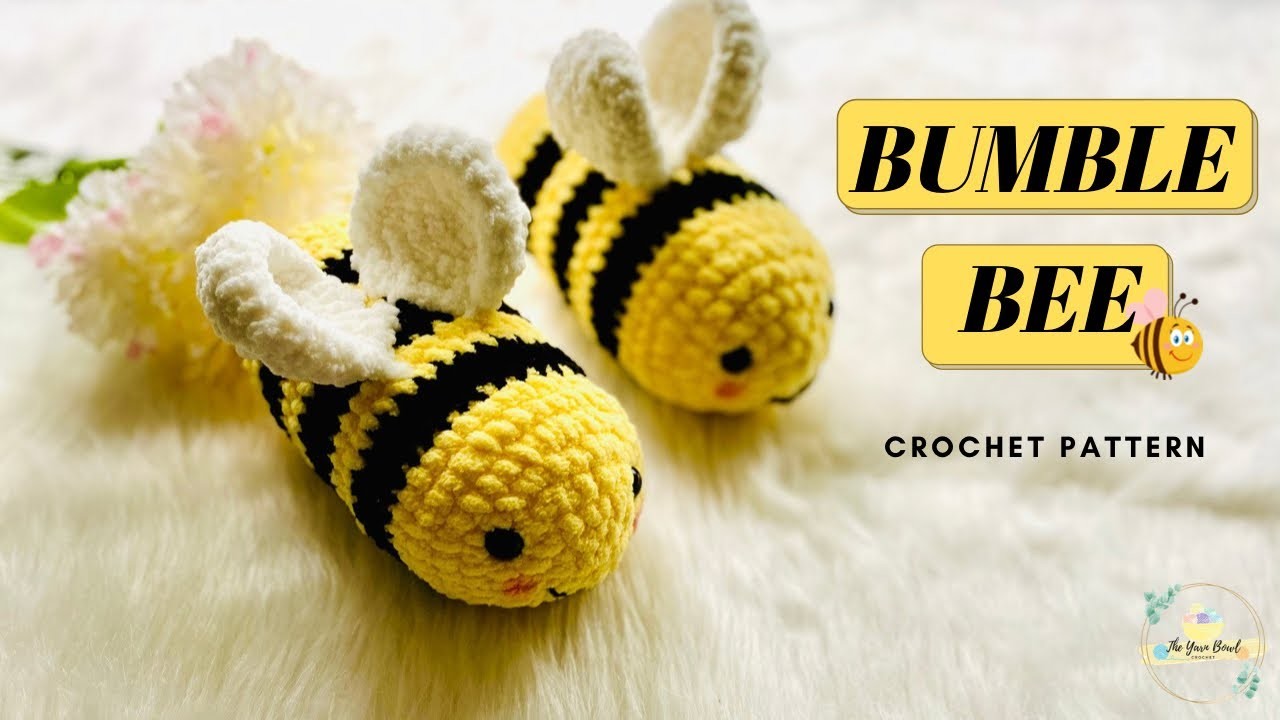 Crochet Bumblebee Plush | Easy Bumblebee Amigurumi Pattern