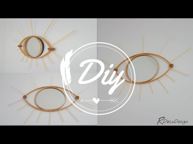 DIY Wooden Eye Mirror  | Miroir Yeux En Bois | 2021 إصنع بنفسك مرآة  العين الخشبية