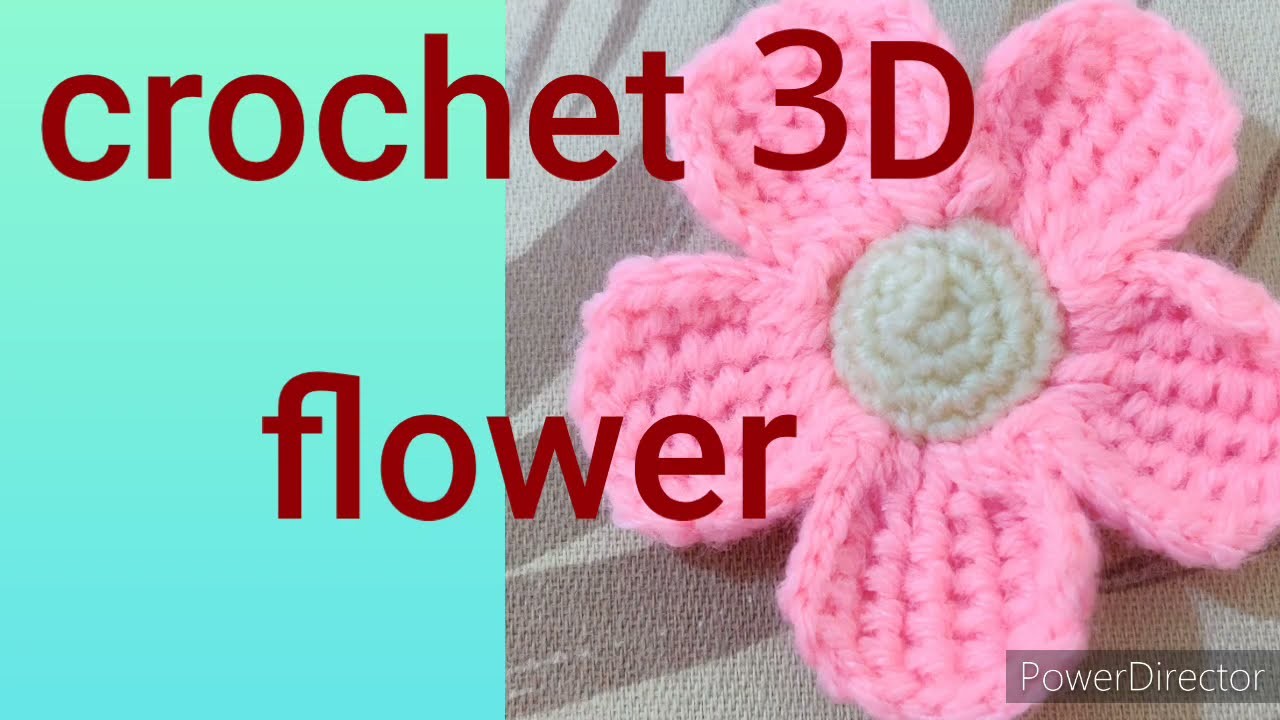 Crochet 3d  flower????