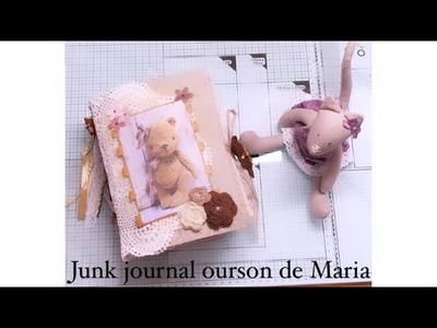 Junk journal ourson ???? l’envoi de Maria