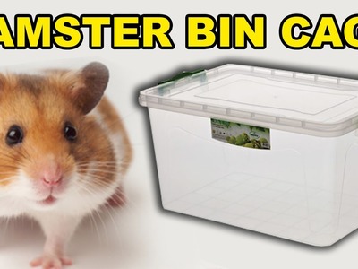 EASY DIY HAMSTER BIN CAGE - Hamster Diy - My Cute Hamster