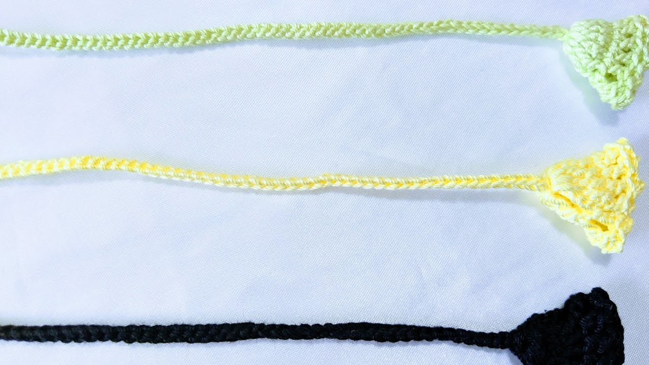တချောင်းထိုး i-cordကြိုးထိုးနည်း - crochet i-cord