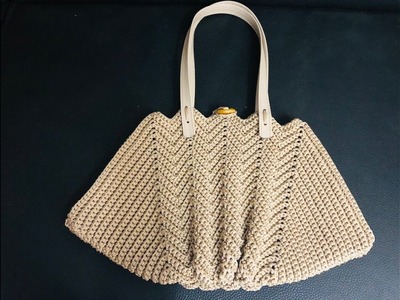 Tuto sac a main au crochet spécial gaucher