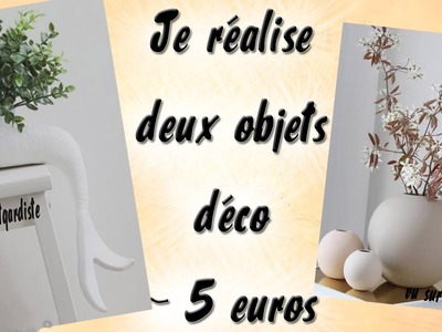 TUTO diy 2 vases design pour moins de 5 €