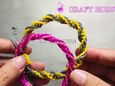 DIY Macrame Bracelet | Craft Hobby | cara membuat gelang | Pulsera