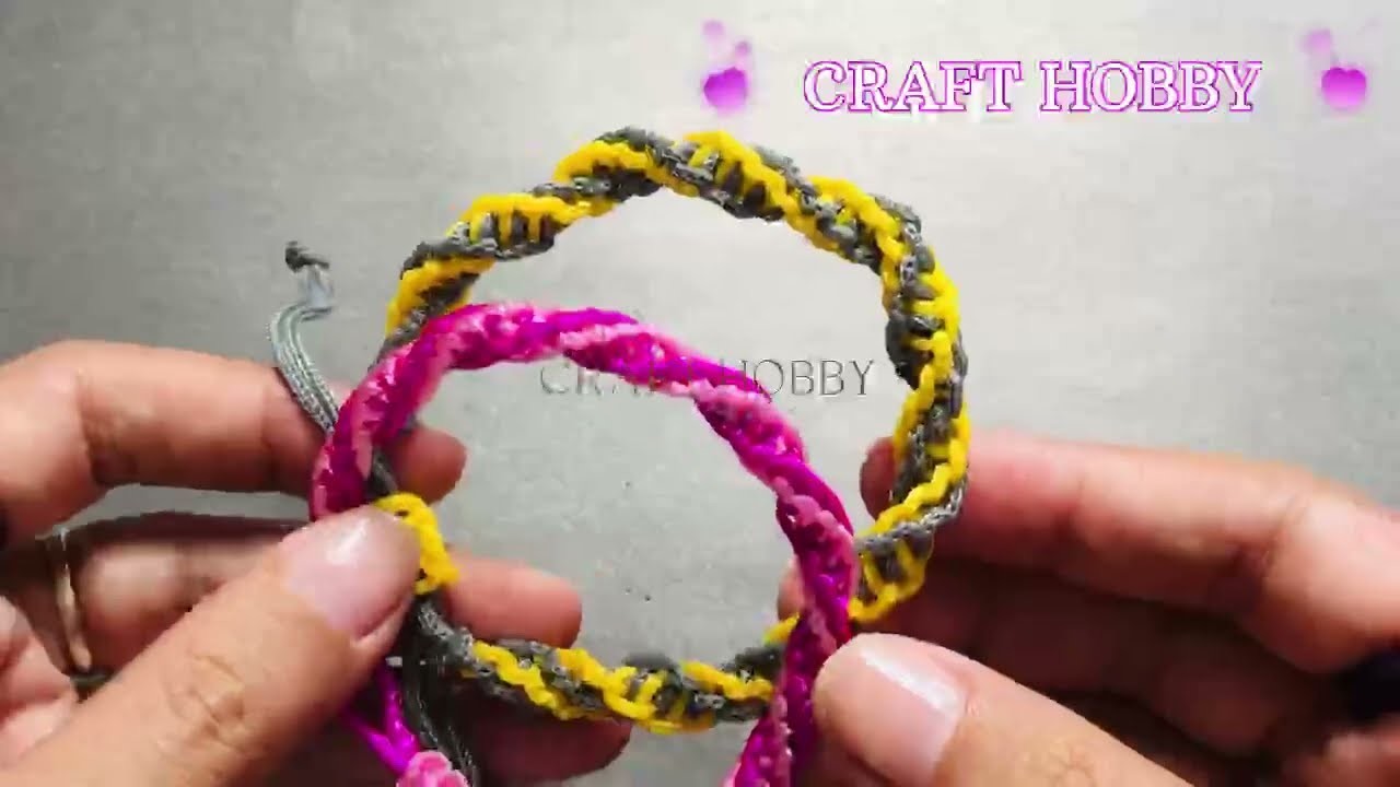 DIY Macrame Bracelet | Craft Hobby | cara membuat gelang | Pulsera