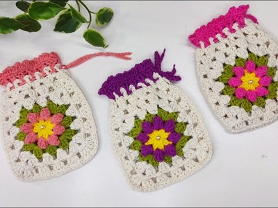 Bolsinha de croche - crochet bag   #croche   #DIY