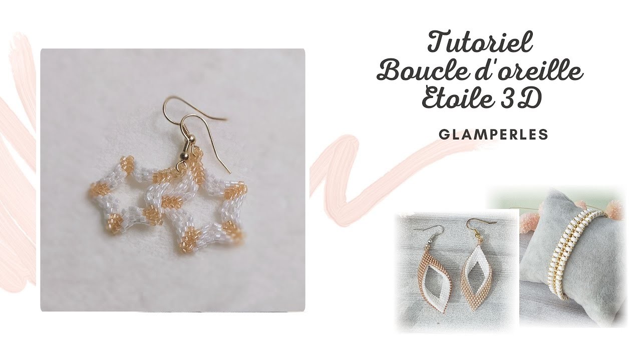 ???? Boucles d'oreilles Etoile 3 D ????