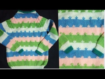 How To Make BABY SWEATER with Embroidery.Kese banaya Embroidery wala Sweater design
