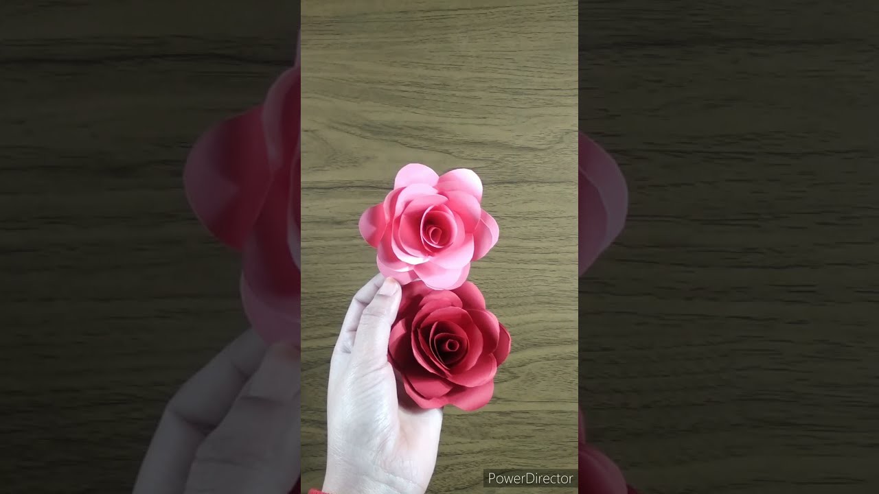 How to make paper flower. rose flower