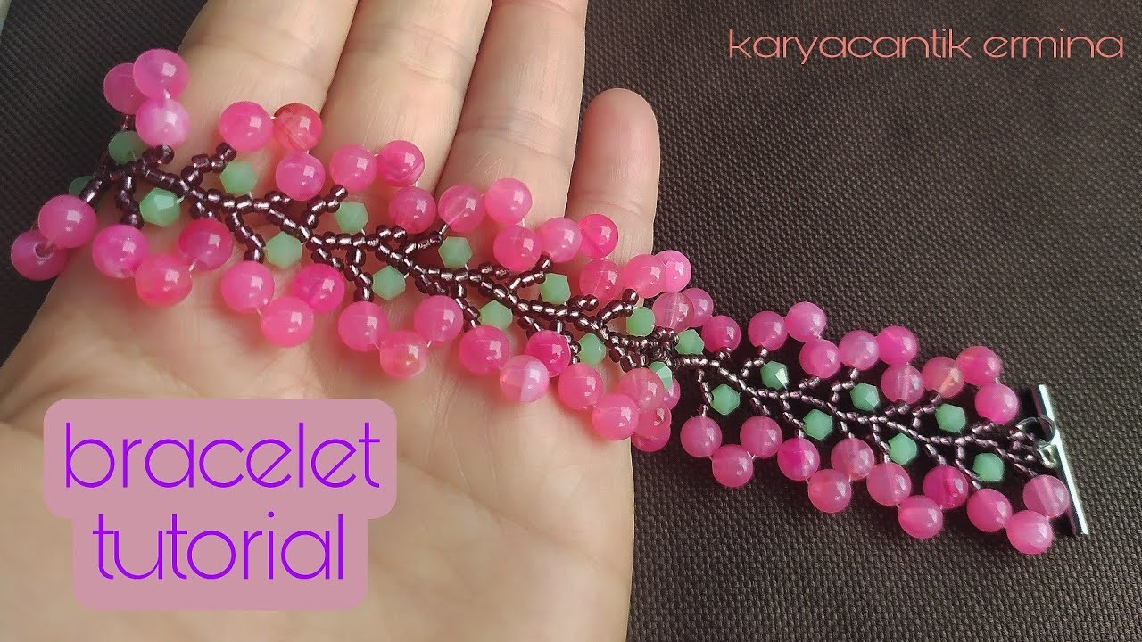 Pearl bead bracelet tutorial