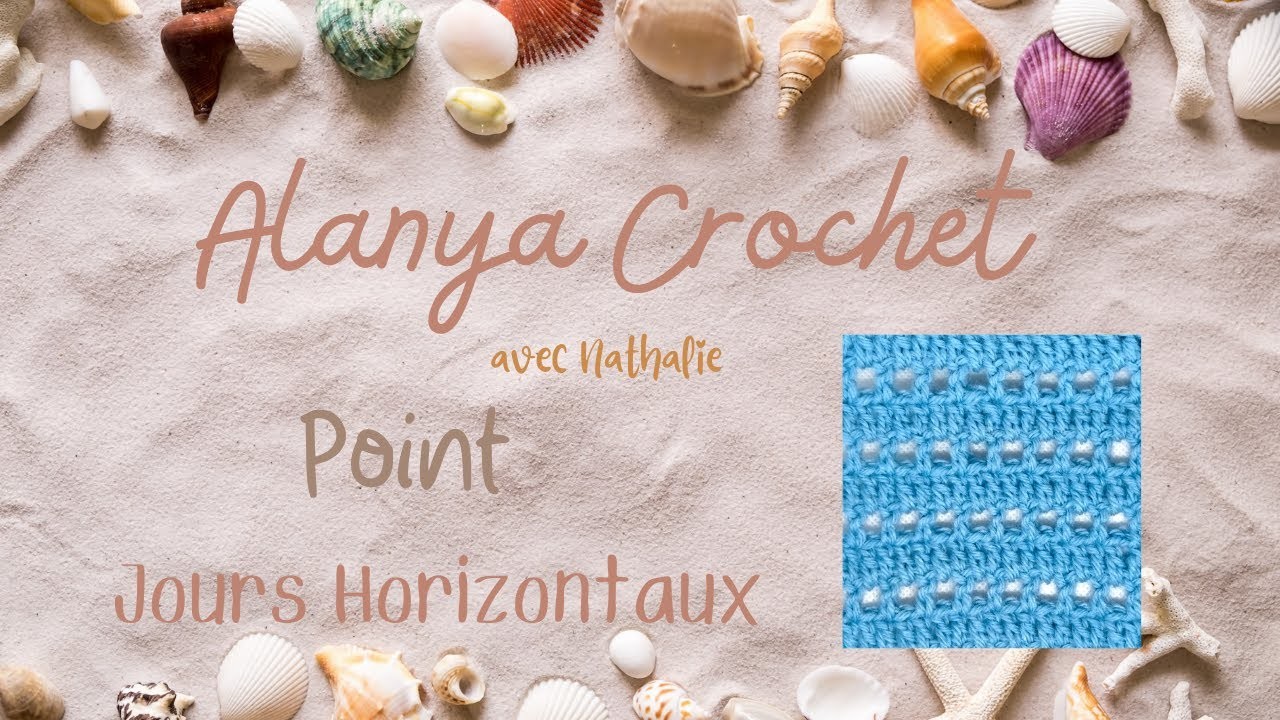 Point Crochet : Point Jours Horizontaux, Très Simple et Facile !