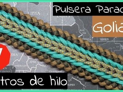 This Massive Pulsera Paracord GOLIATH Gruesa is AWESOME! - TUTORIAL