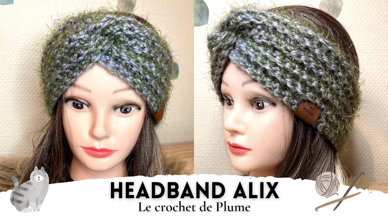 Comment faire un Headband Bandeau au crochet Modèle Alix - Toutes tailles - Tutoriel Tuto Pas à pas
