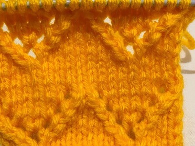 Point ajouré au tricot les jours en flèche au tricot-le point de chevron .