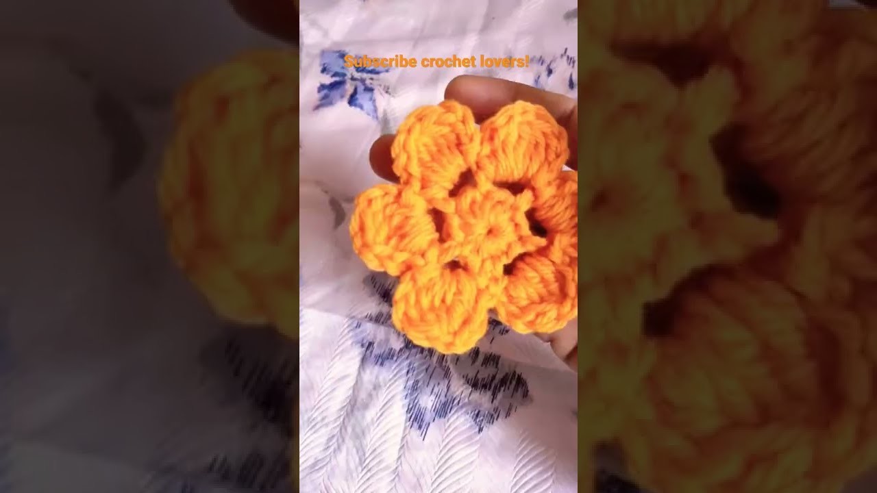 Crochet flower #ytshorts