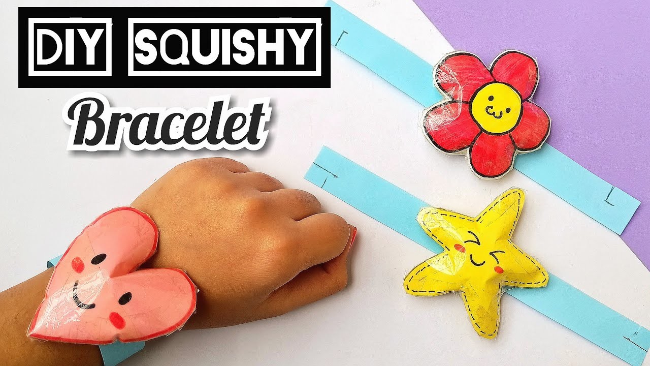 How to Make Paper SQUISHY BRACELET
