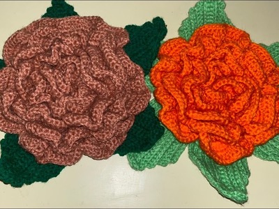 #rose_en_crochet_3D #وردة_كروشي ????P1.3 #flower_crochet