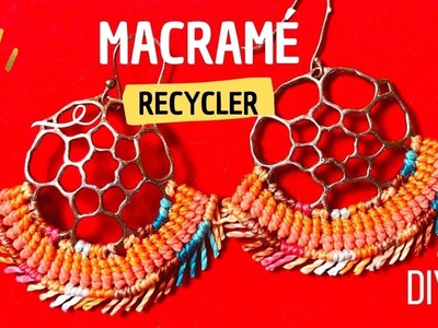 TUTO MICRO MACRAMÉ ✨Boucles d'oreilles en macramé facile • DIY Macrame