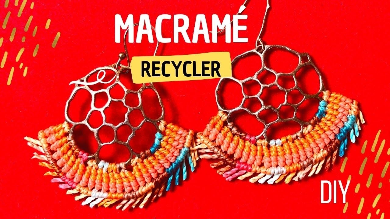 TUTO MICRO MACRAMÉ ✨Boucles d'oreilles en macramé facile • DIY Macrame