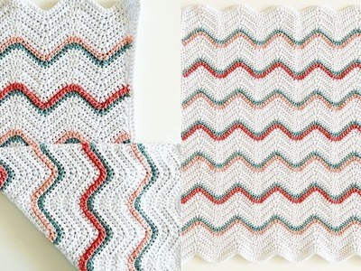 Crochet Tulip Ripple Blanket