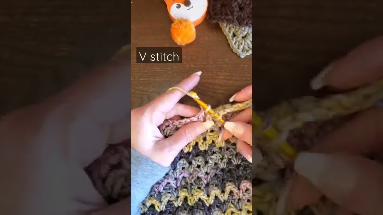 #crochet V stitch