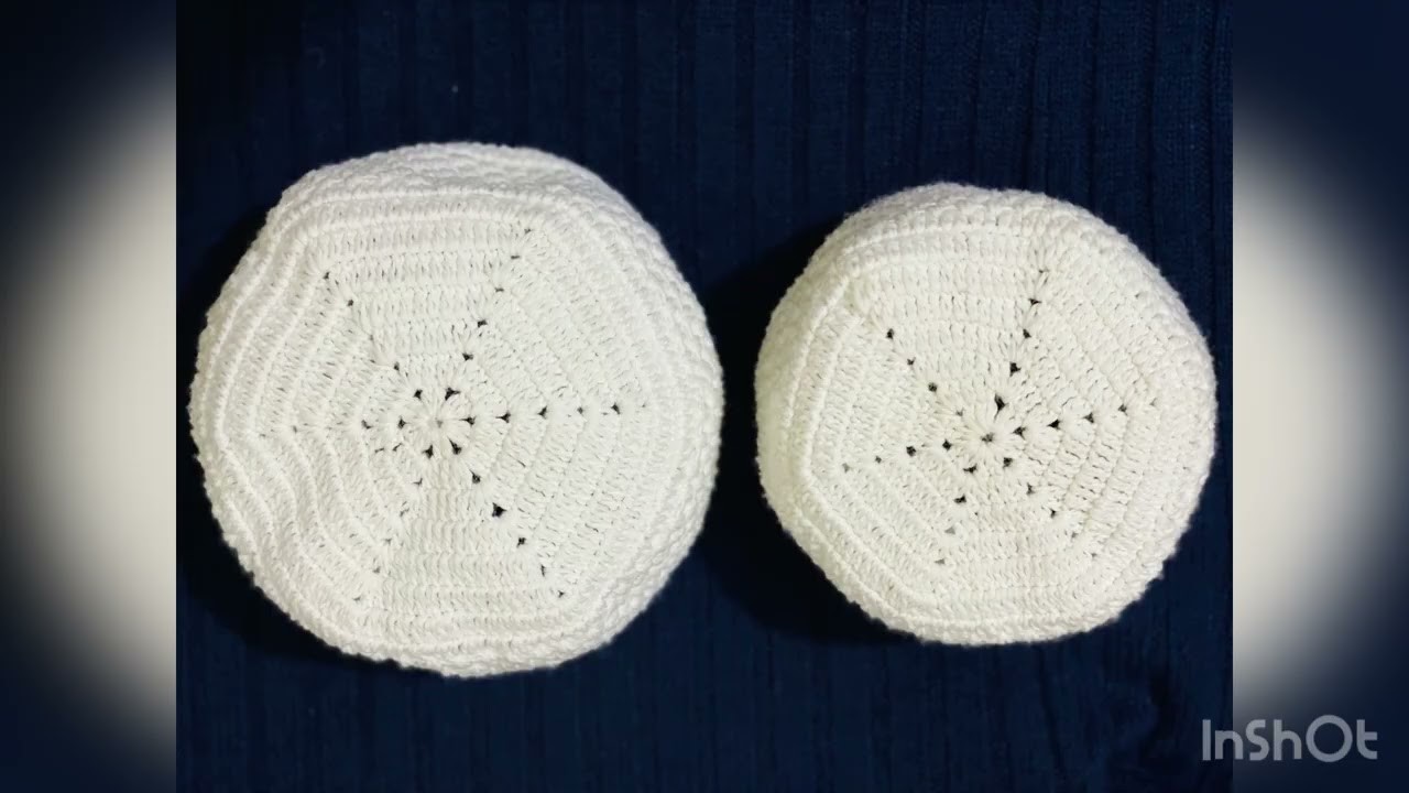 Crochet woollen hand made cap | prayer caps | caps of different designs and colours