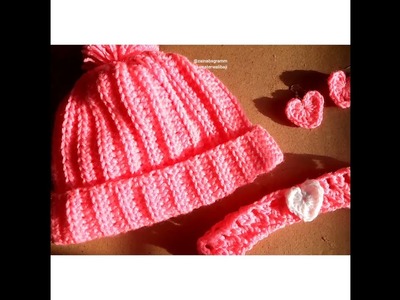Pink crochet set ????