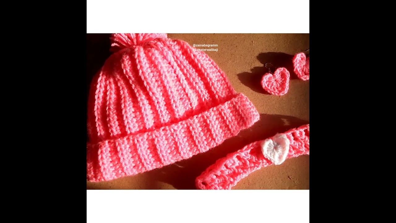 Pink crochet set ????