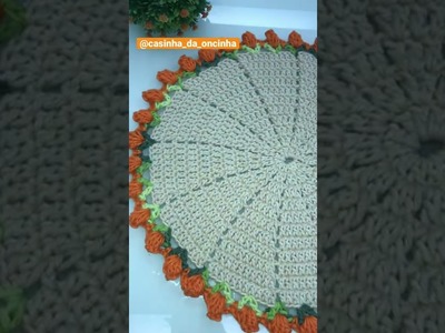 Sousplat Tulipa!   #croche  #sousplat  #tulipa #colanaoncinha #diy #sousplatemcroche