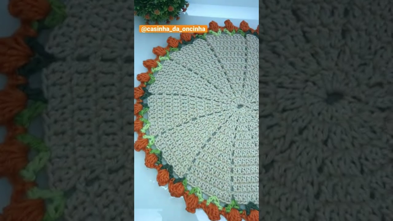 Sousplat Tulipa!   #croche  #sousplat  #tulipa #colanaoncinha #diy #sousplatemcroche
