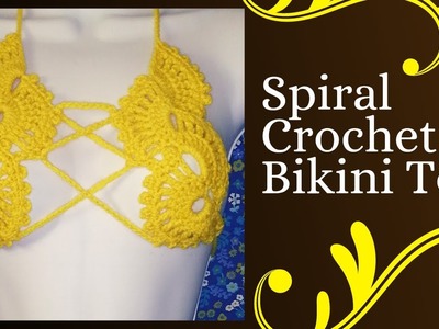 "Spiral" Crochet Bikini Top