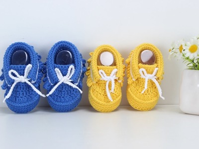 娟娟编织,好看的宝宝豆豆鞋crochet baby booties