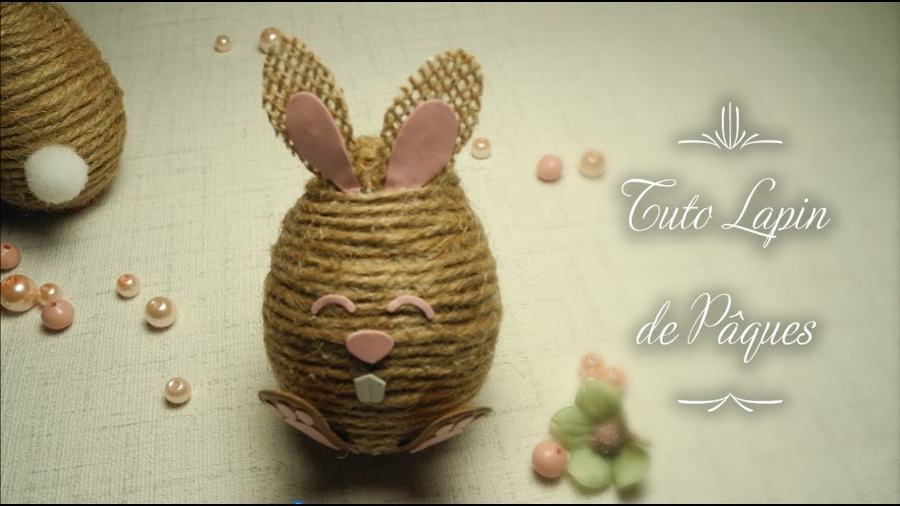 Tuto Lapin de Pâques en ficelle et un die Action ! facile